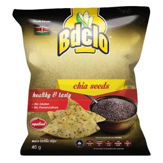 Bdelo Maize Tortilla Chips Chia Seeds 40g