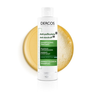 VICHY DERCOS ANTI-PELLICULAIRE SHAMPOOING TRAITANT CHEVEUX NORMAUX A GRAS 200ML