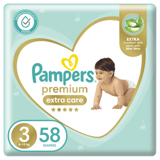pampers premium taille 3 x58pcs