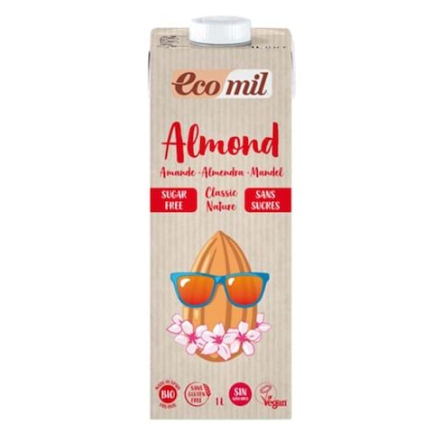 Ecomil Almond Clas Nature Sugar Free 1l - Non Dairy
