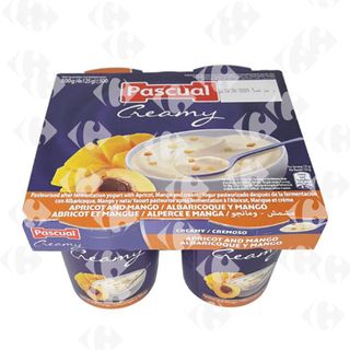 Yaourt à consommer Crème Abricot Mangue Pascual 4 x 125g