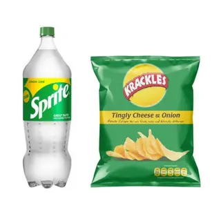 Sprite 2L PET + Krackles Cheese & Onions 125g