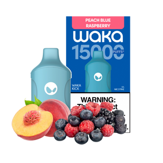 Waka Kick 15 K- Peach Blue Raspberry 5%