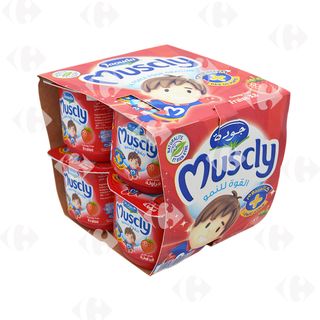 Fromage Frais Fraise Muscly Jaouda 8x80g.