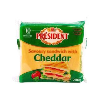 Melted Cheddar Sandwich 200G President 1124357