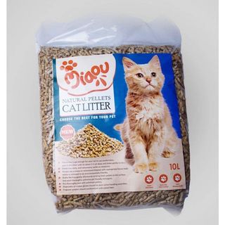 Miaou Natural Wood Pellet Cat Litter, 10L