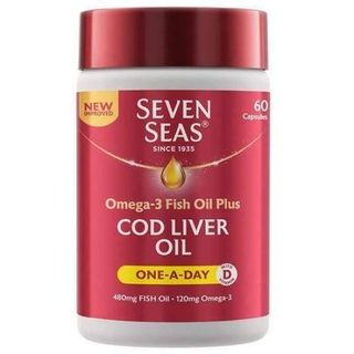 SEVEN SEAS One A Day Cod Liver Oil Capsules, 60 Count