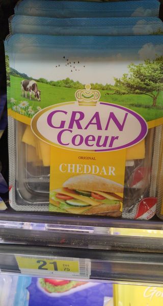 Cheddar Orange en Tranches Grand Cœur 100g