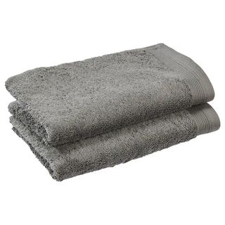 Tex Serviette Invité Grise Le Lot De 2 Serviettes De 30X50Cm