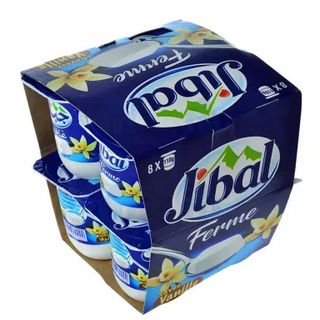 Yaourt ferme saveur vanille 8x110g - JIBAL
