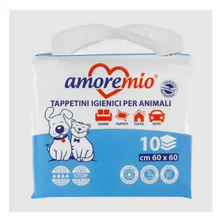 Amoremio Absorbent Pet Pads, 10 Pack 60x60cm