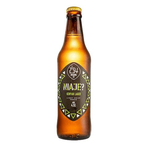 254 Niaje Kenyan Lager &Ndash; 330ml, Abv 4.5%