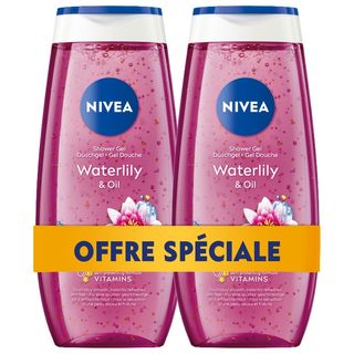 Lot De 2 Nivea Gel Douche Waterlily & Oil 250Ml