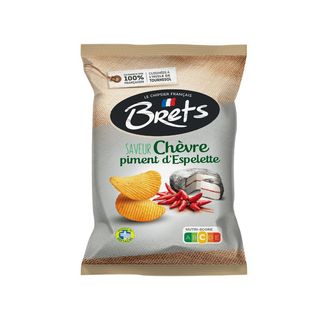 Bret'S - Chips au Fromage de Chèvre et Poivre d'Espelette 125G