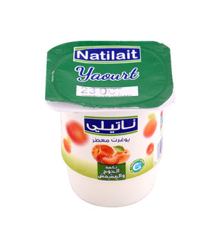 Yaourt aromatisé Pêche -Abricot NATILAIT 110GR  - 181