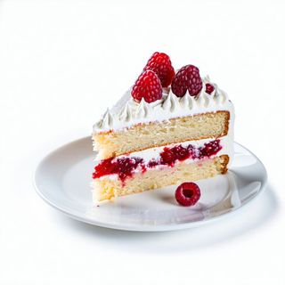 Vanilla & Raspberry Slice