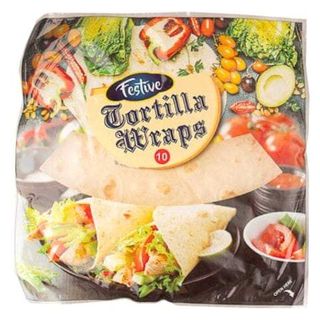Festive Tortilla Wraps 10 Pieces