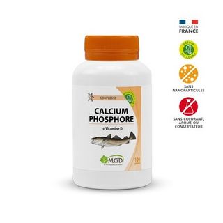 MGD CALCIUM PHOSPHORE VITAMINE D BOITE DE 120 GELULES