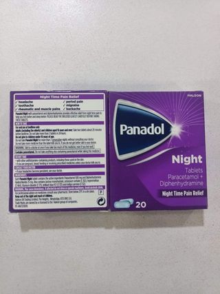 Panadol Night Pain Relief Tablets, 20 Count