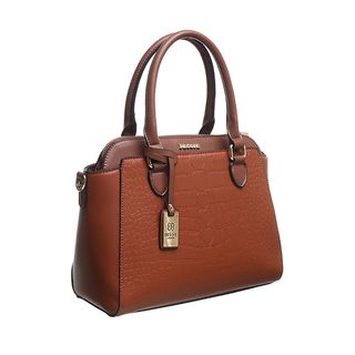 Classic Tan Croc Print Hand Bag