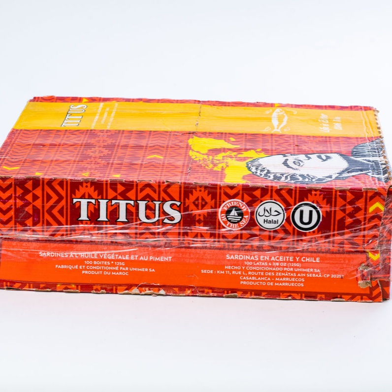 Titus Sardine (125G) Half Carton (25 Pieces)