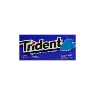 Chewing-gum Sans sucres saveur menthe poivrée 8g - TRIDENT