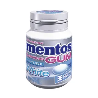 Chewing-gum Sans Sucre Mint White Mentos 53.2g