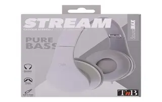 Casque filaire STREAM jack 3,5mm BLANCH