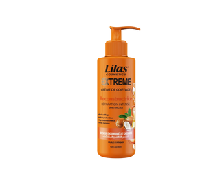 LILAS COSMETICS Crème de coiffage sans rinçage Pour cheveux endommagés et cassants 200 ml