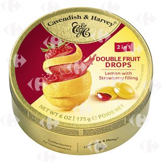 Bonbons aux Agrumes Fraise et Citron Cavendish & Harvey 175g