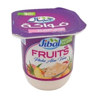 Yaourt à Cuillère Brassé Pêche Aloe Vera Jibal 110g