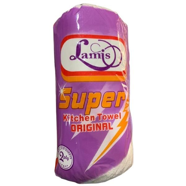 Lamis Super Kitchen Towel Original 2 Ply X 80 Sheets 1 Roll