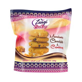 Zangi Cookies Macadamia, Chocolate&Cranberry Cookies 320g