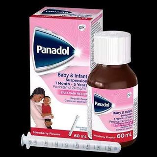 Panadol Strawberry Baby Suspension, 60ml