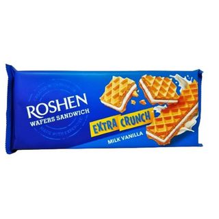 Roshen კრანჩის ორცხობილა ვანილის კრემით 142 გ