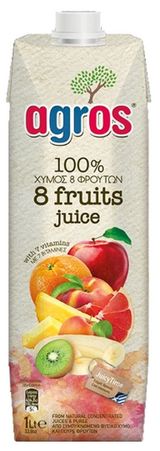 Agros 8 Fruits Juice 1Ltr
