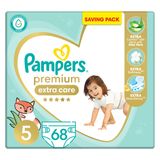 Pampers Premium Care Couches Bébé Taille 5 (11-25Kg) 68 Unités