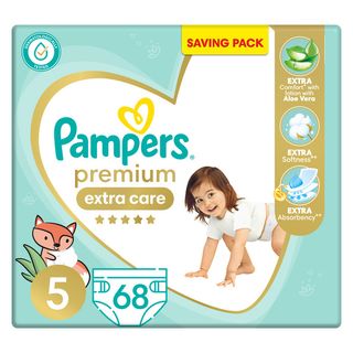Couche Bébé Premium taille 5 (12-18Kg) x68 unités - PAMPERS