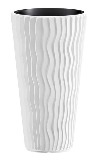 Pot De Jardin Rio H:420Mm Blanc  Mat-116175