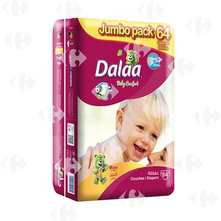 Couches Bébé 9 À 15Kg Taille 4 Dalaa 64 unités