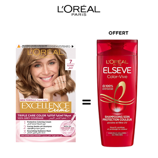 Coloration Excellence 7 + Shampoing Color-Vive 200 ml
