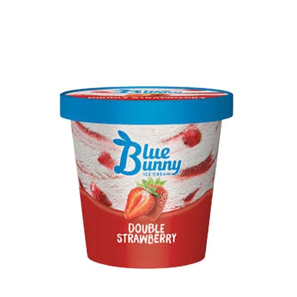 Blue Bunny Double Strawberry Pint Cup 473Ml