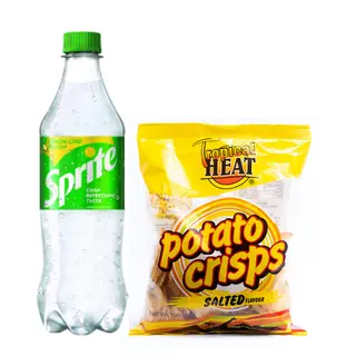 Sprite 500ml Pet + Tropical Heat Potato Perfectly Salted 100g