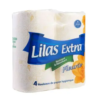 Papier Hygiénique Lilas 4 Rouleaux