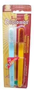 Diplomat Smokers Extra Hard Toothbrush 2'S