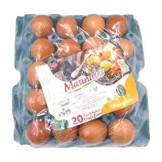 Mini Plateau d'Oeufs Matinales 20 unités