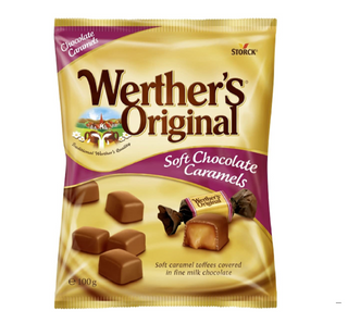 Bonbons chocolatés fourrés au caramel fondant Werther's 100g - WERTHER'S
