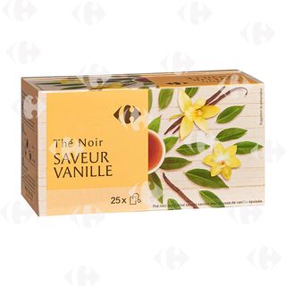 Thé Noir Aromatisé à la Vanille Carrefour 25 sachets