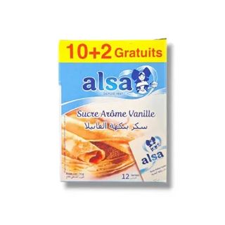 Sucre vanille 10 sachets + 2 gratuits - ALSA