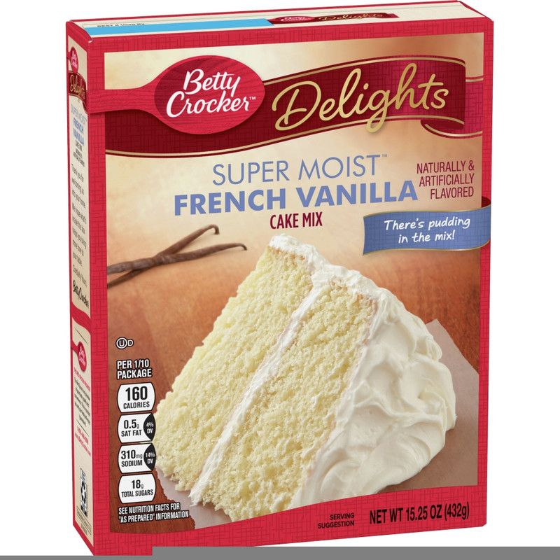 Betty Crocker Cake Mix Fudge Vanilla 510G